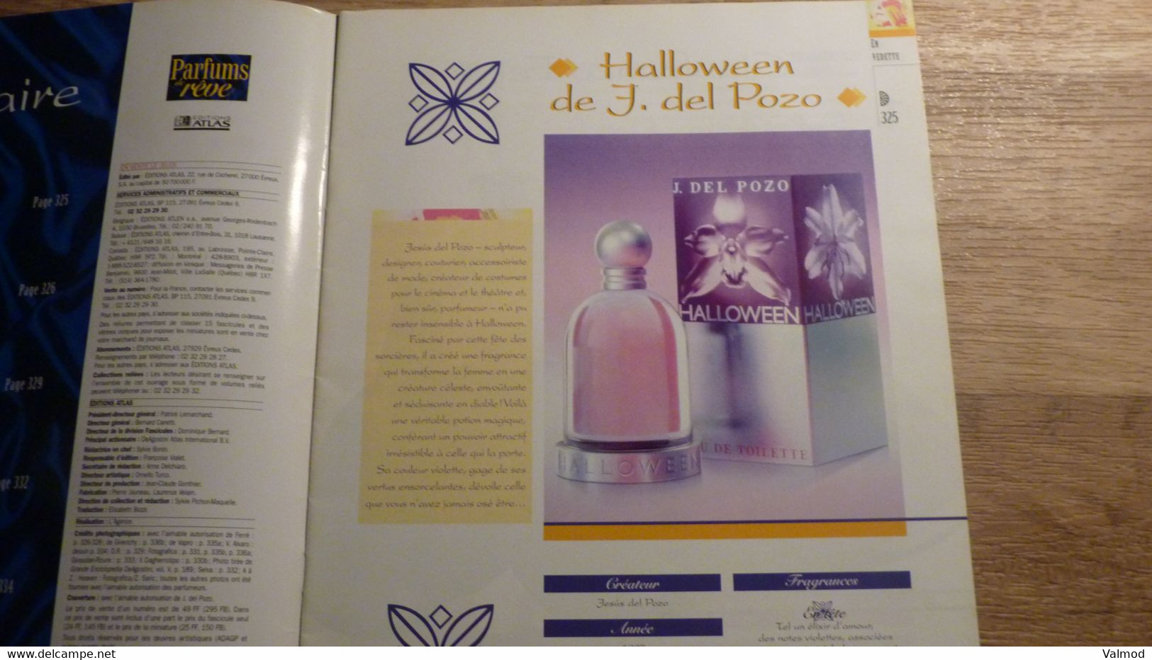 Magazine "Parfums De Rêve" N° 28 - J. Del Pozo "Halloween" - Editions Atlas - Tijdschriften