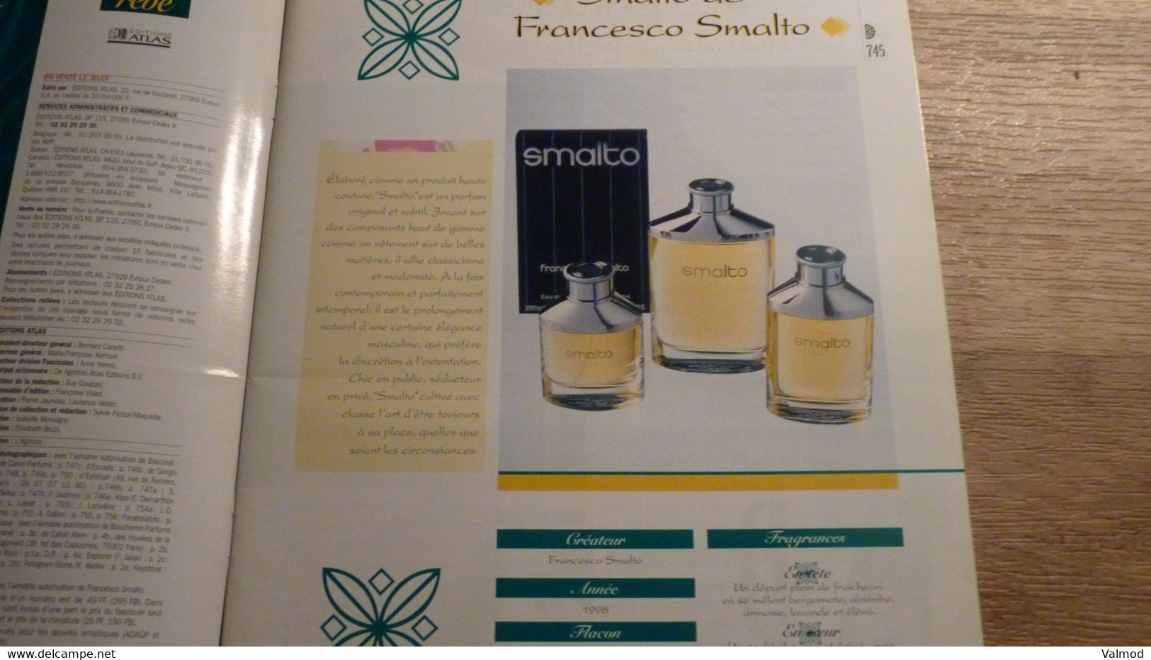 Magazine "Parfums De Rêve" N° 63 - Francesco Smalto "Smalto" - Editions Atlas - Tijdschriften