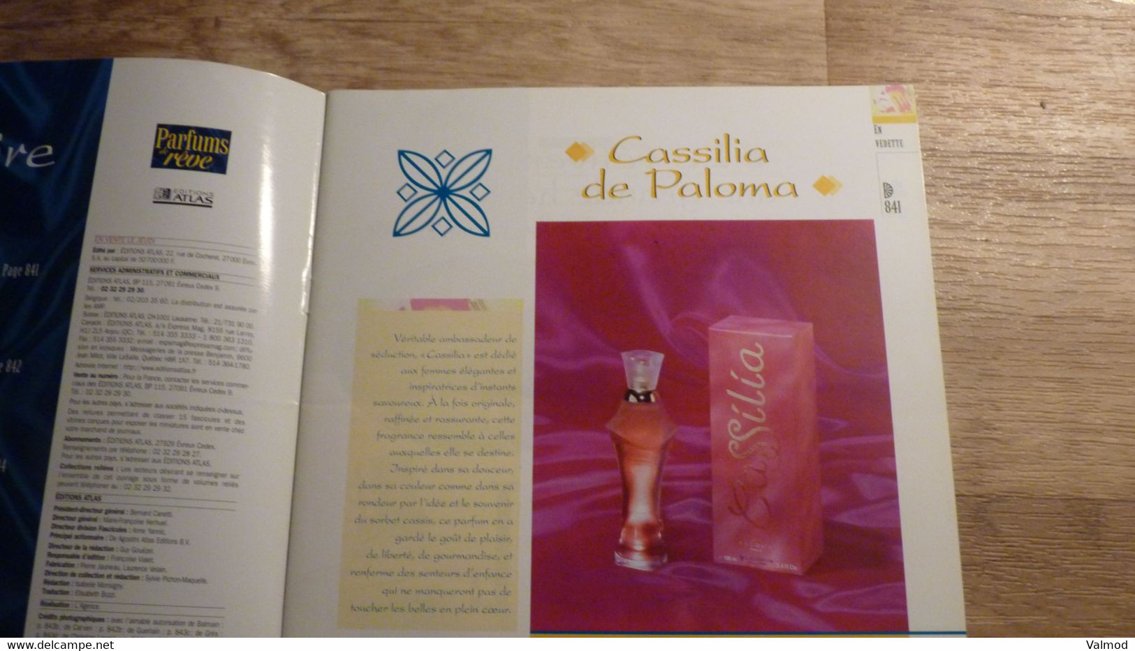 Magazine "Parfums De Rêve" N° 71 - Pacoma "Cassilia" - Editions Atlas - Riviste