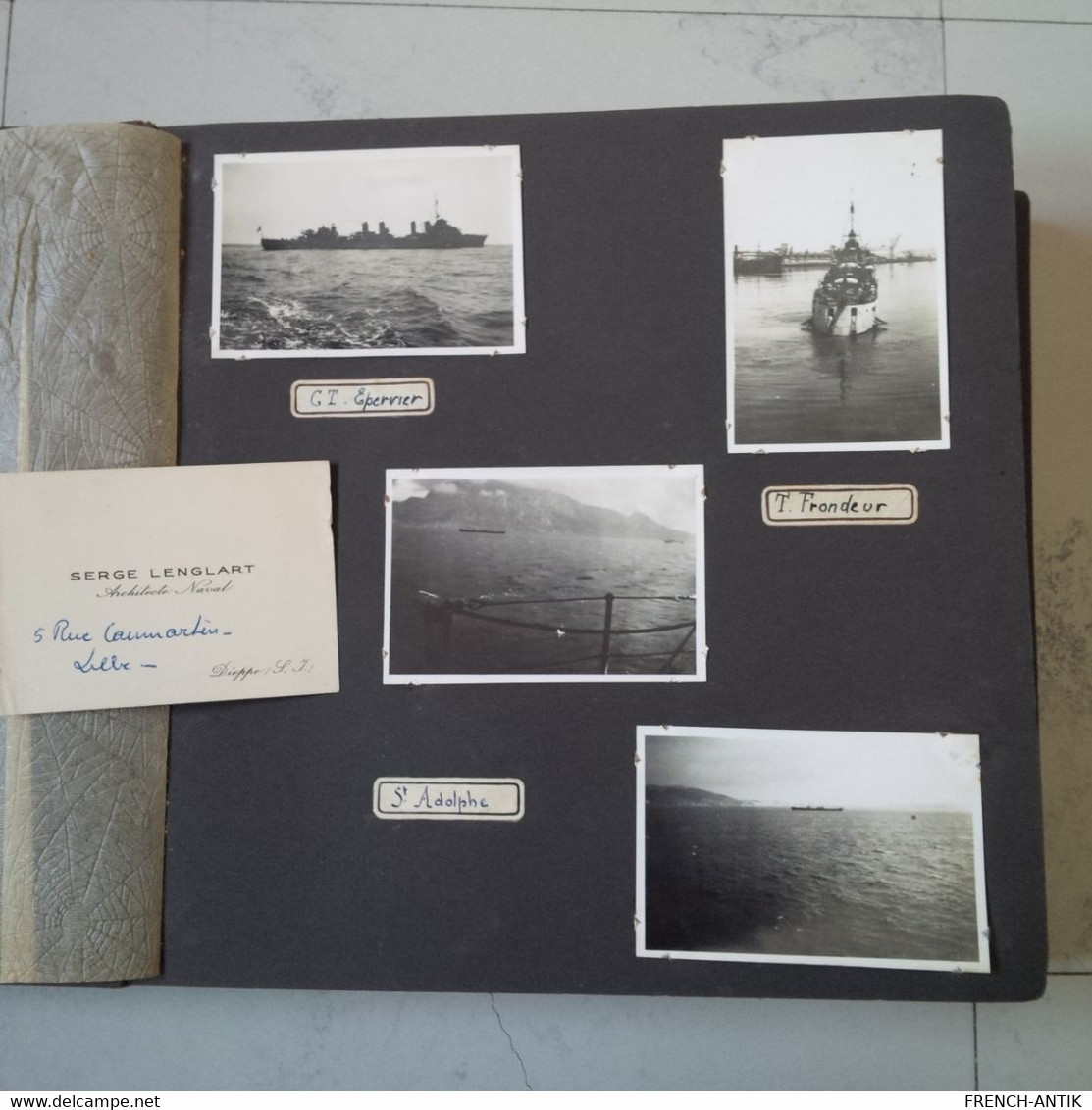 ALBUM PHOTO SECONDE GUERRE BATEAU MARIN MAROC 1941 A VOIR - Albums & Collections