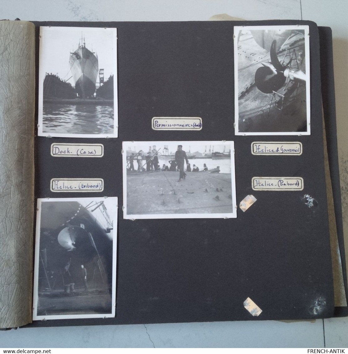 ALBUM PHOTO SECONDE GUERRE BATEAU MARIN MAROC 1941 A VOIR