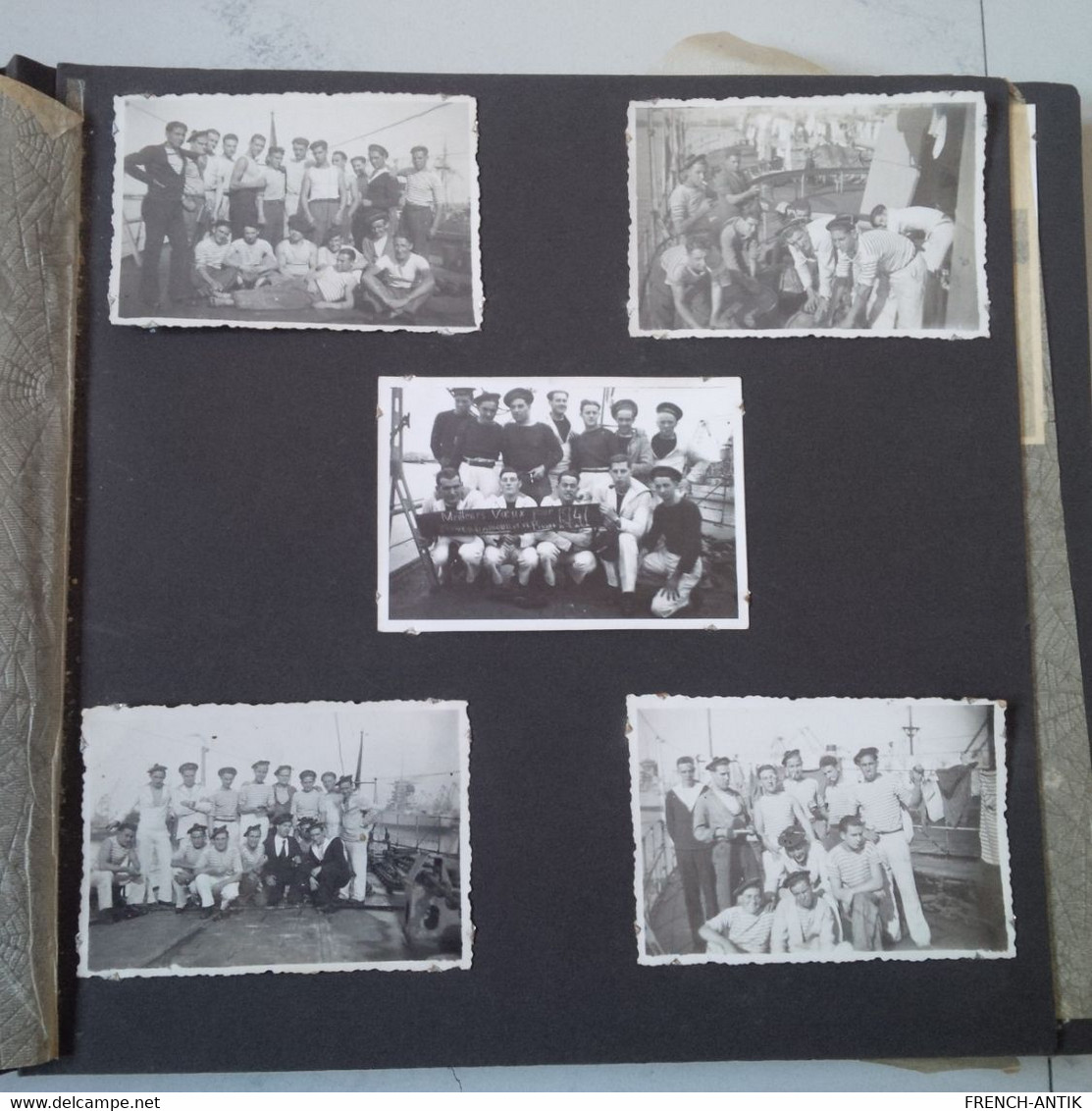 ALBUM PHOTO SECONDE GUERRE BATEAU MARIN MAROC 1941 A VOIR