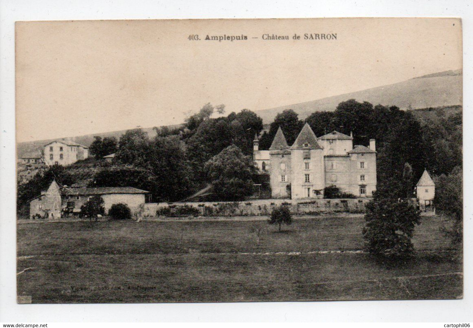 - CPA AMPLEPUIS (69) - Château De SARRON - Photo-Edition Vignon 403 - - Amplepuis