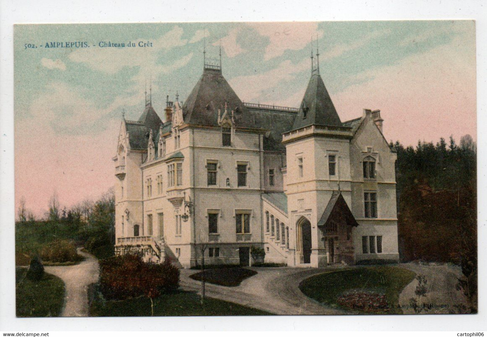 - CPA AMPLEPUIS (69) - Château Du Crêt - Photo-Edition Vignon 502 - - Amplepuis