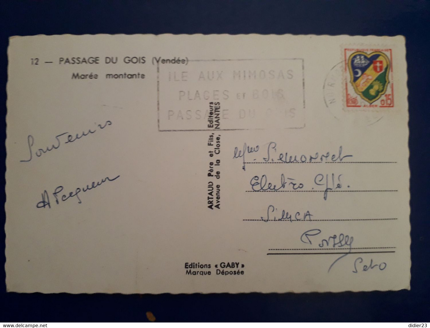 NOIRMOUTIER  PASSAGE DU GOIS MAREE MONTANTE BATEAU DE PECHE - Noirmoutier