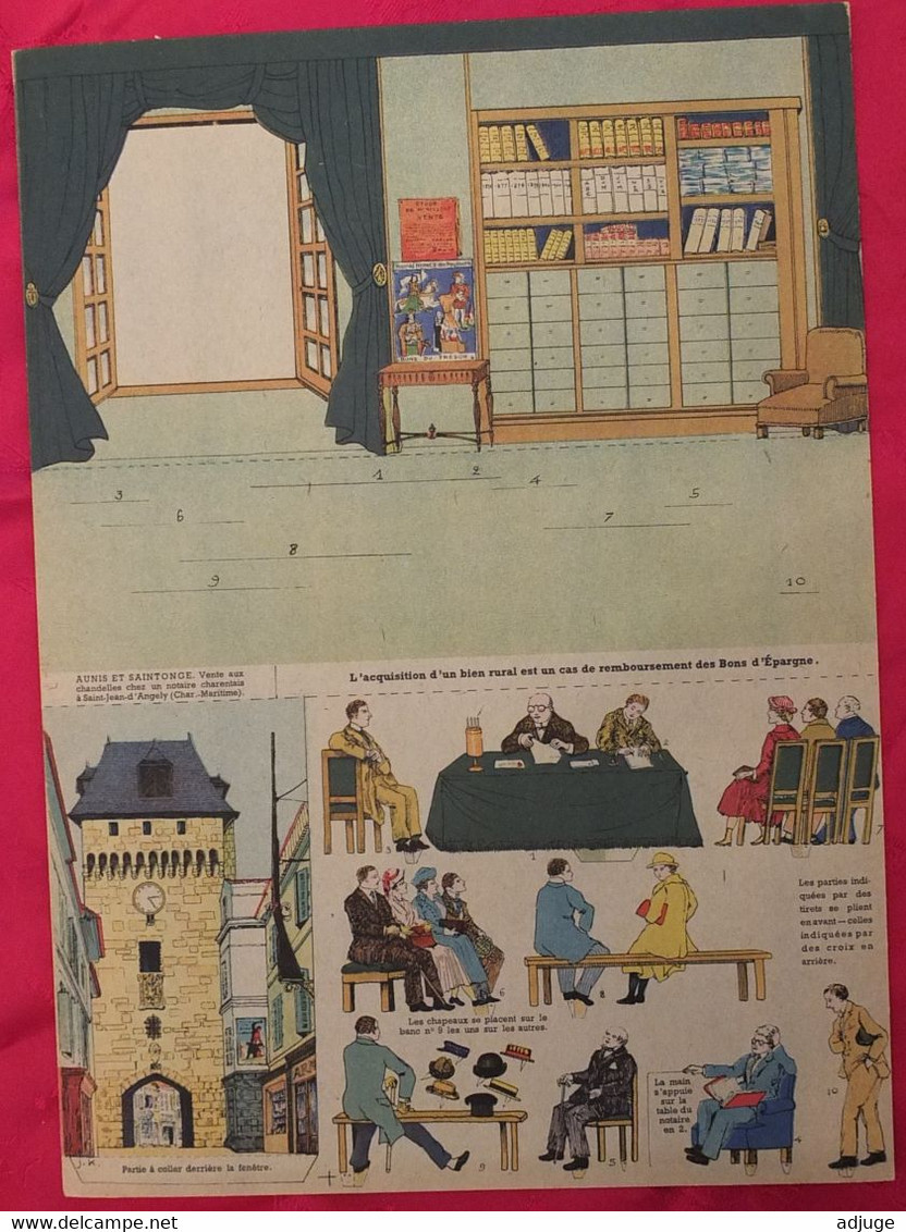 MAQUETTE - Jean KERHOR (André DUPUIS ) Illustrateur - NOTAIRE - St-Jean D'Angély - 1920- Vente Aux Chandelles *RARE* - Paper Models / Lasercut