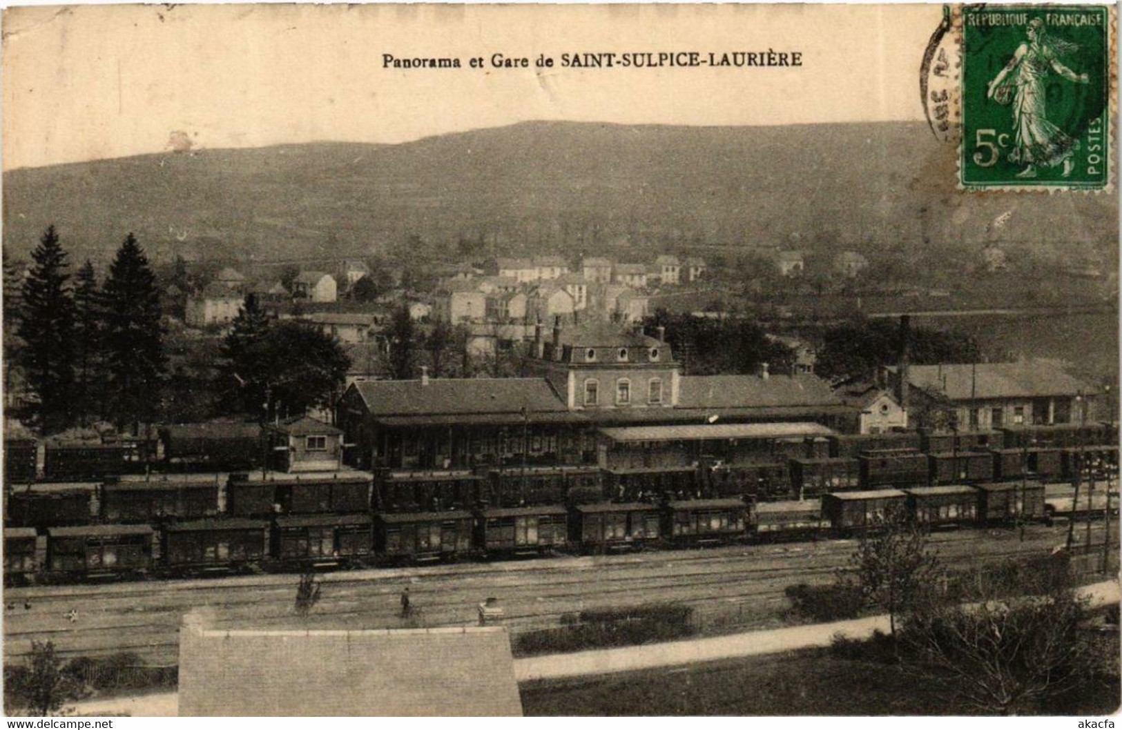 CPA AK St-SULPICE-LAURIERE Panorama Et Gare (611284) - Lauriere
