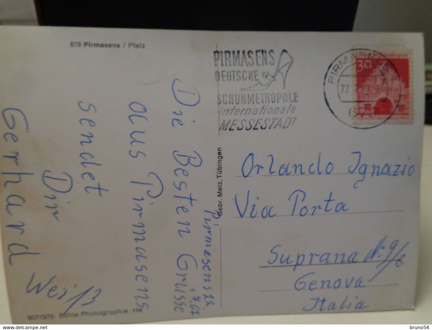 17 Postkarten Pirmasens Alle reisen mit Briefmarken
