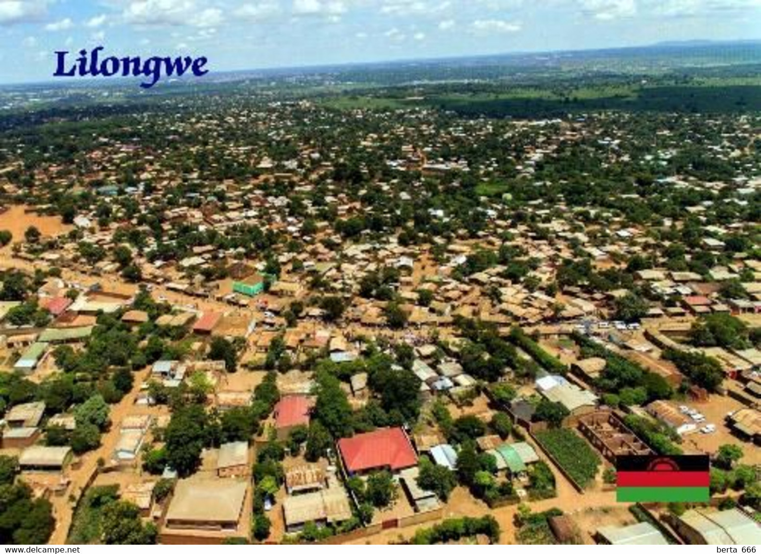 Malawi Lilongwe Aerial View New Postcard - Malawi