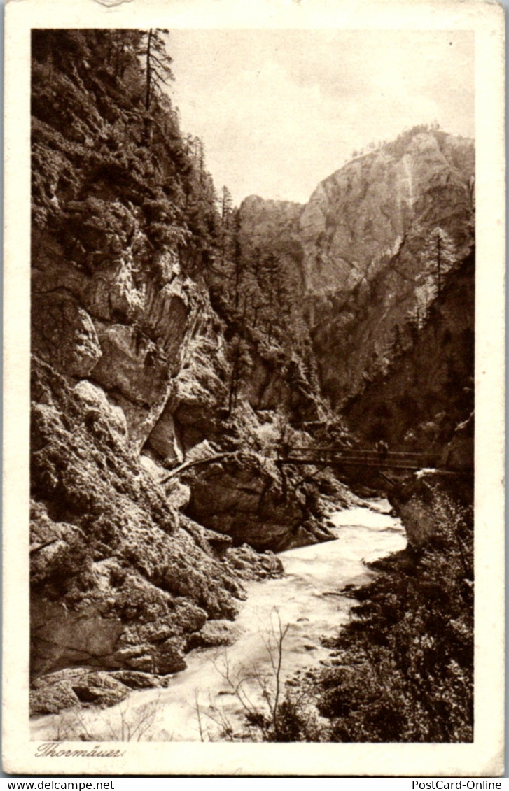 8865 - Niederösterreich - Tormäuer , Klamm , Brücke , Thormäuer - Gelaufen 1926 - Scheibbs