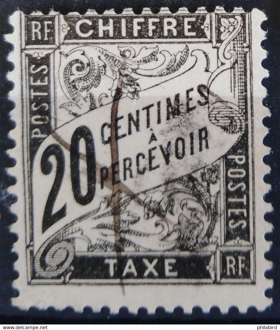 FRANCE                 TAXE  N° 17                   OBLITERE - 1859-1959 Gebraucht