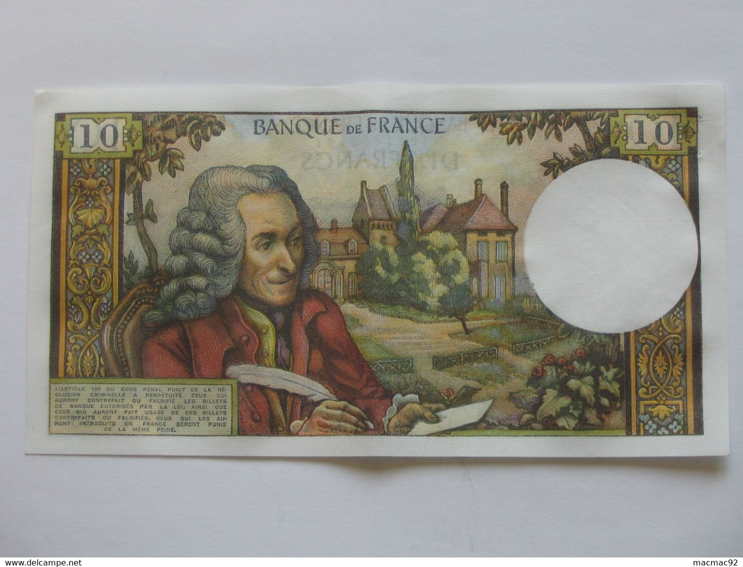 10 Francs   VOLTAIRE 2-12-1971 **** EN ACHAT IMMEDIAT **** - 10 F 1963-1973 ''Voltaire''