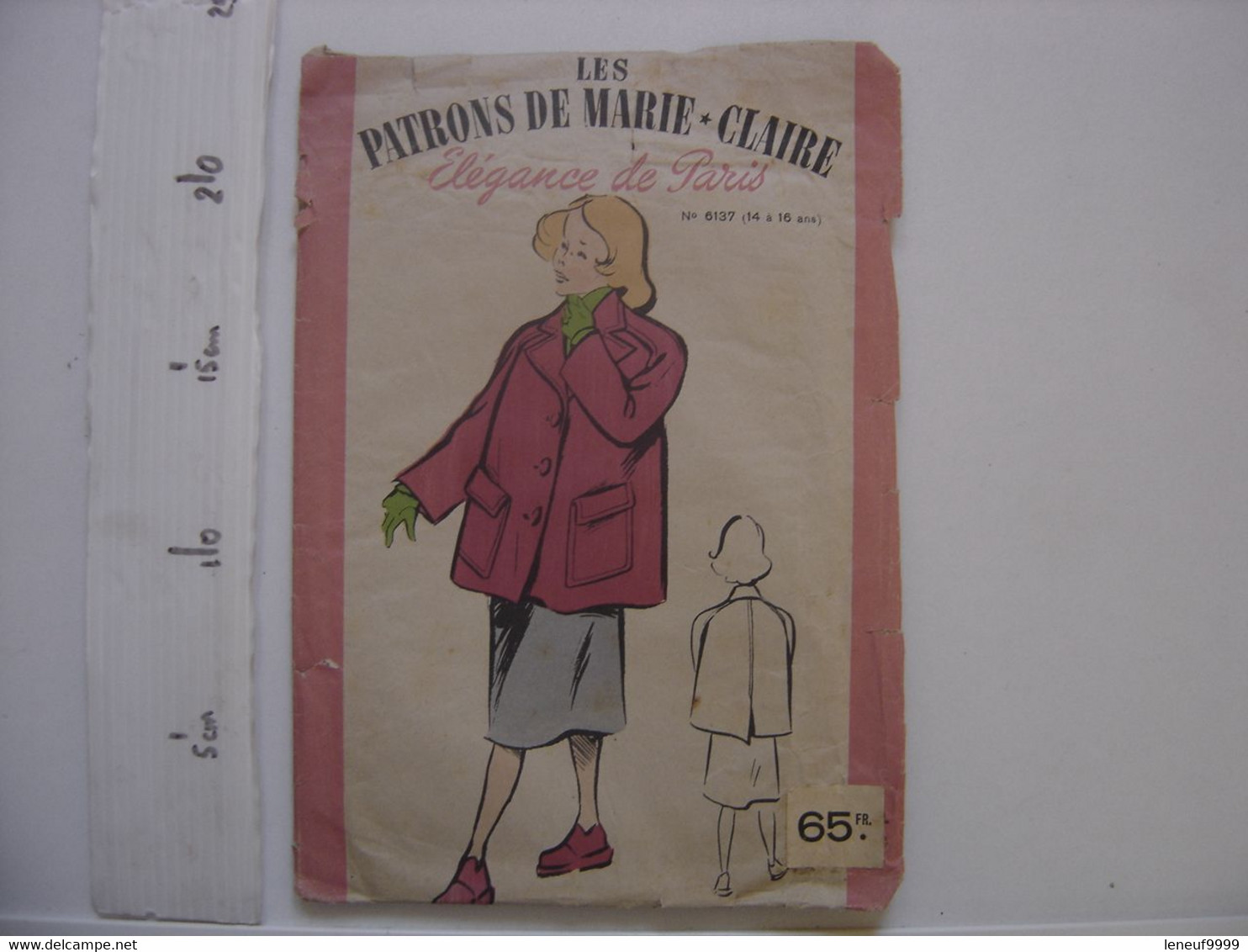 PATRON VINTAGE Patroon MARIE CLAIRE Veste 6137 Pieces Predecoupees - Patrones