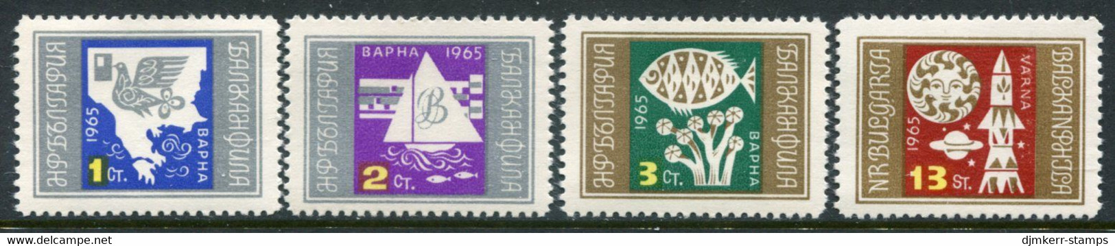 BULGARIA 1965 BALKANFILA Stamp Exhibition  MNH / **.  Michel 1550-53 - Neufs