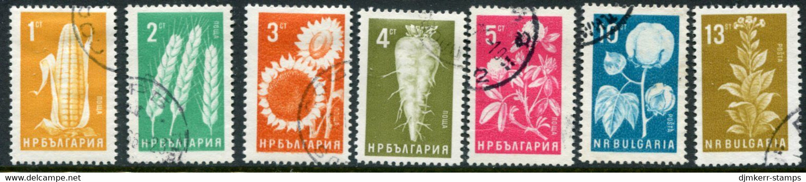 BULGARIA 1965 Agricultural Products  Used .  Michel 1522-28 - Used Stamps