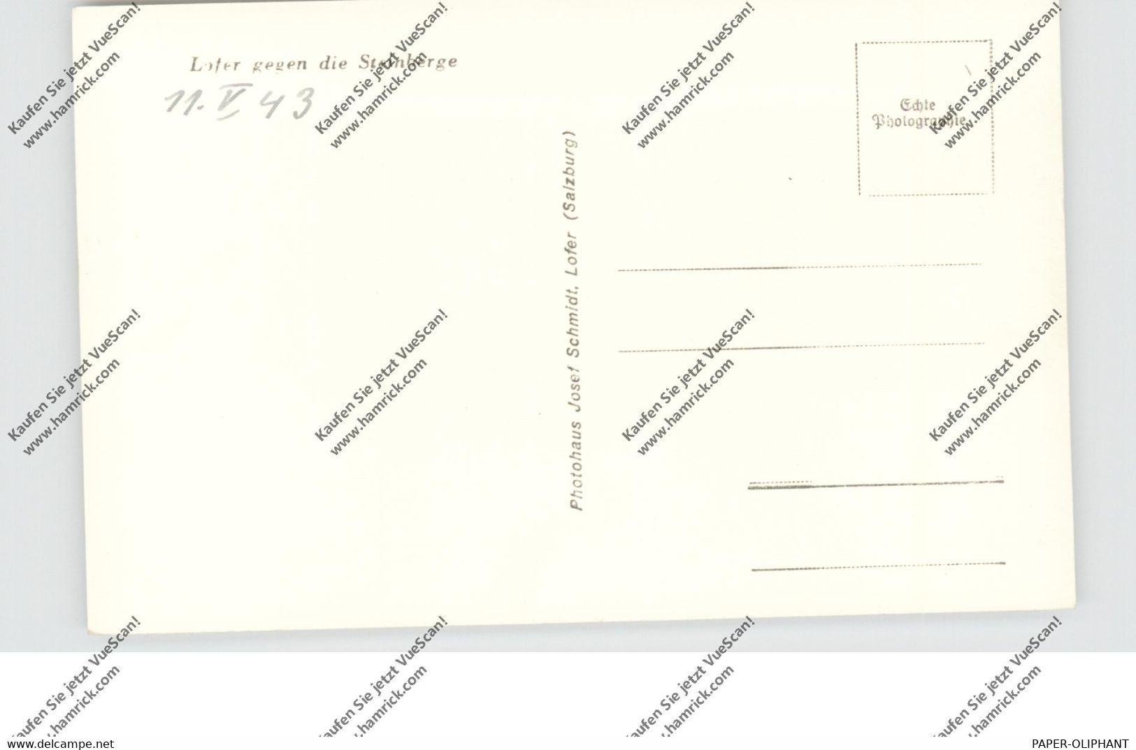 A 5090 LOFER, Blick Gegen Die Steinberge, 1943 - Lofer