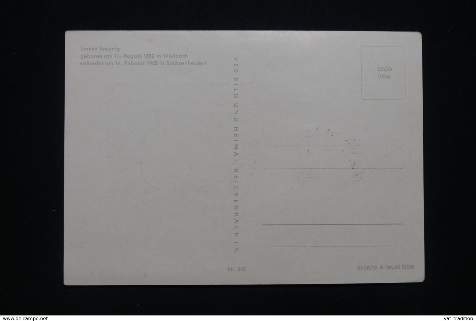 ALLEMAGNE - Carte Maximum En 1950 -  Lorenz Breunig - L 93941 - Maximum Cards