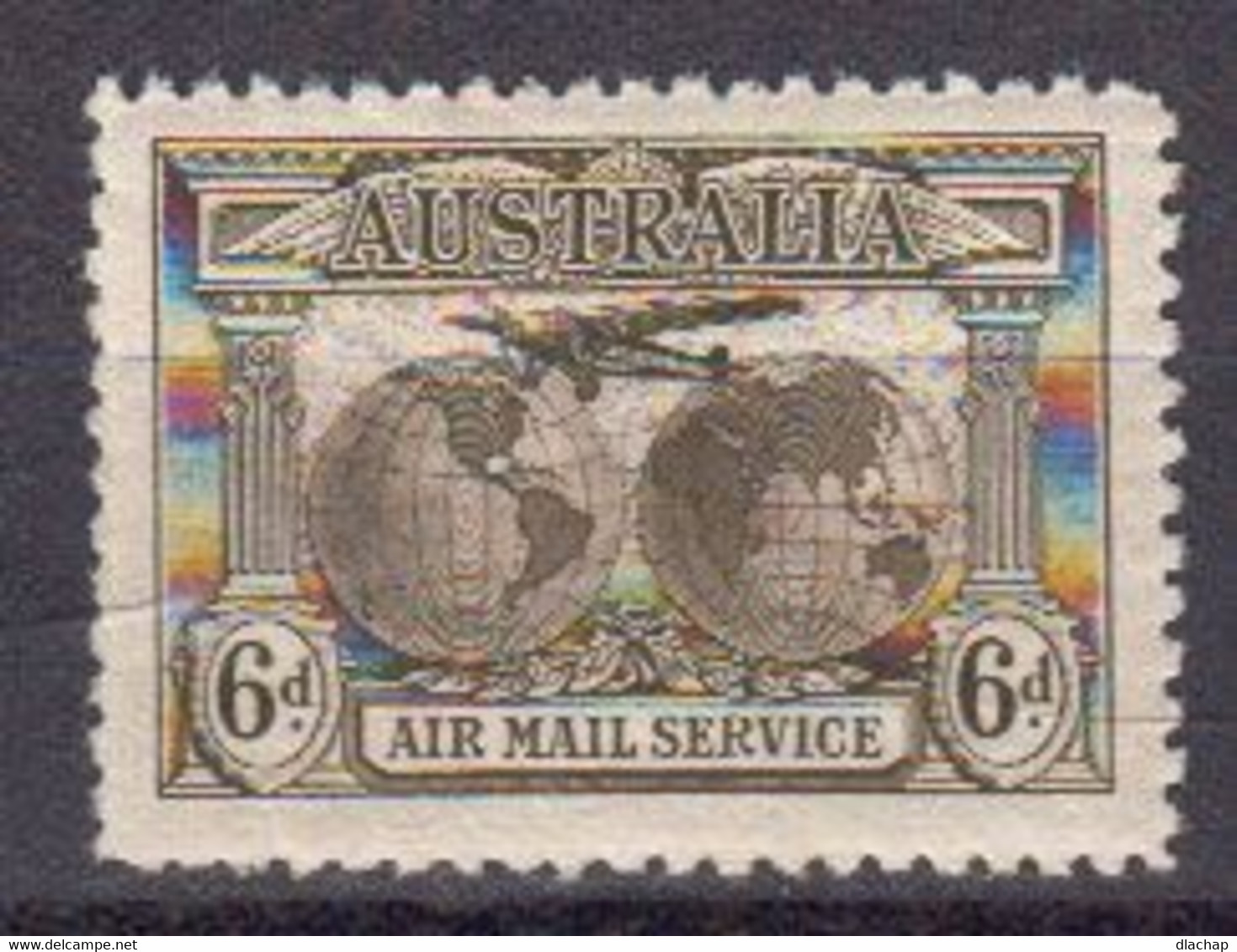 Australie 1931 Poste Aerienne Yvert 4 ** Neuf Sans Charniere. Vol Transoceanique De Sir Charles Kingford Smith. - Neufs