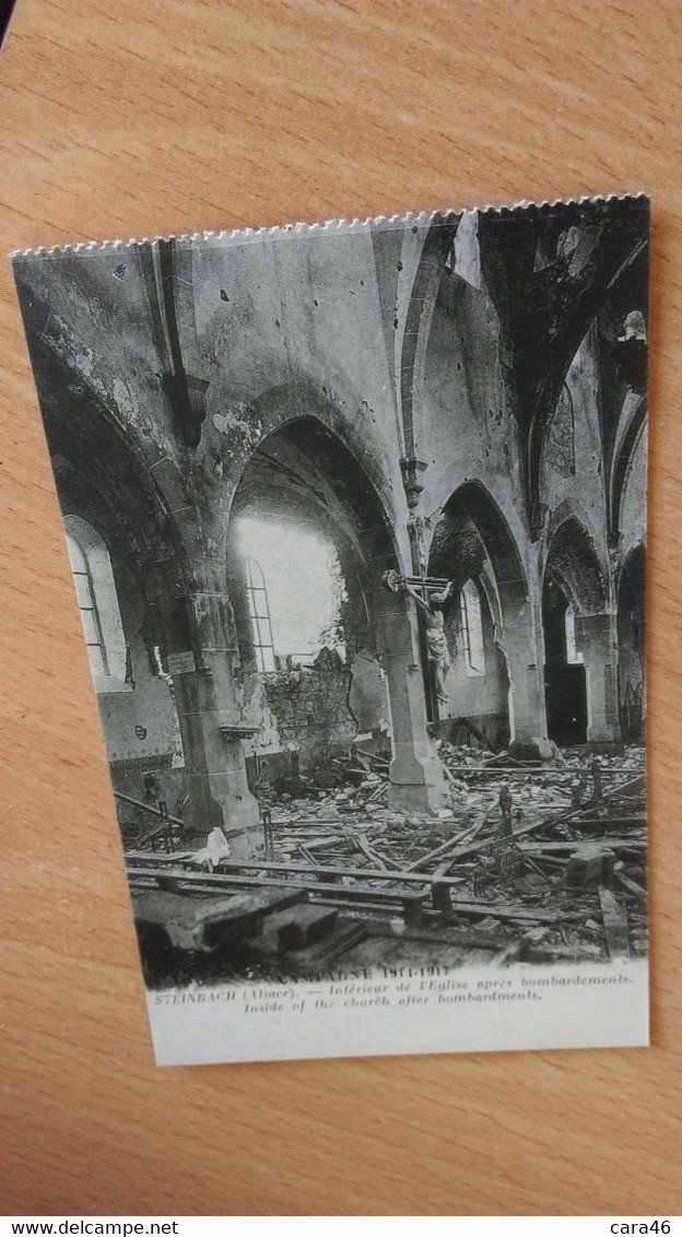 CPA -  CAMPAGNE 14.17.... STEINBACH (alsace) - Intérieur De L'église Après Bombardements - Altri & Non Classificati