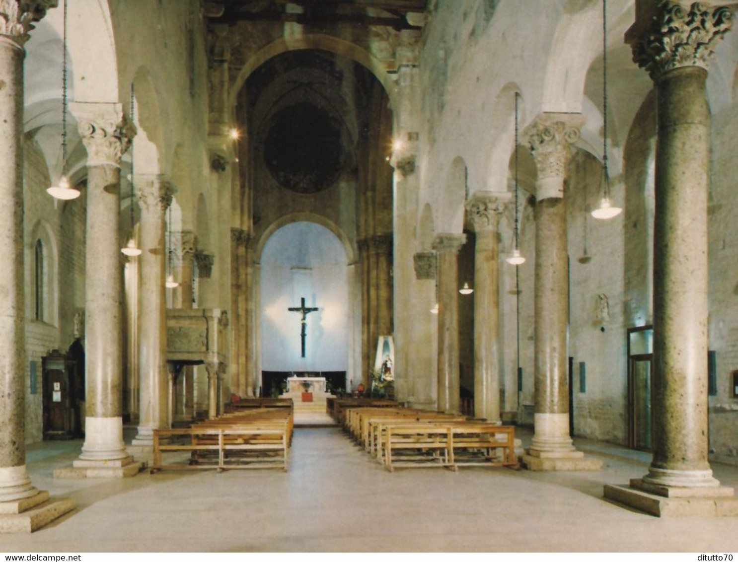 Troia - Basilica Cattedrale - Interno - Formato Grande Non Viaggiata – FE190 - Foggia