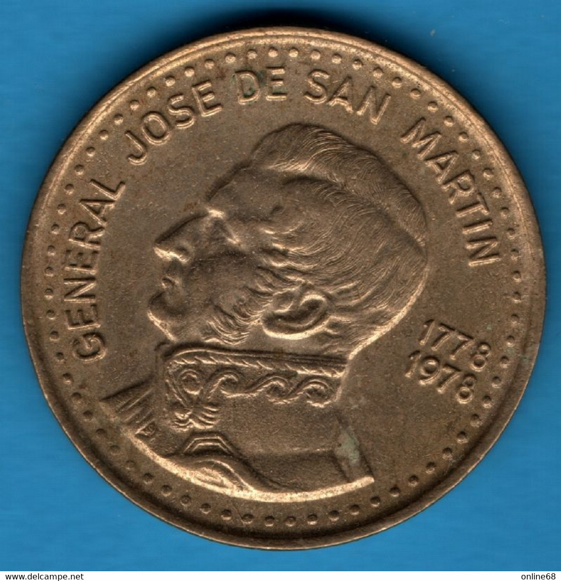 ARGENTINA  100 PESOS 1978 KM# 82 José De San Martín (1778-1978) - Argentina