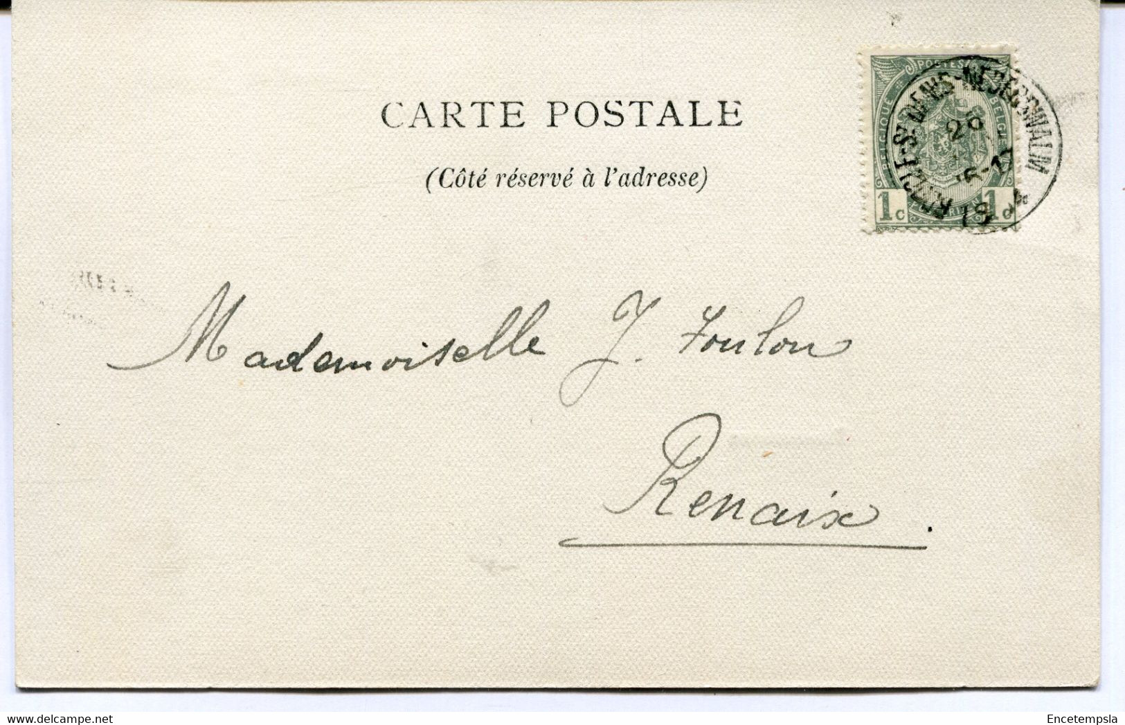 CPA - Carte Postale - Belgique - Pensionnat De Beirlegem - Réfectoire - 1904 (AT16533) - Zwalm