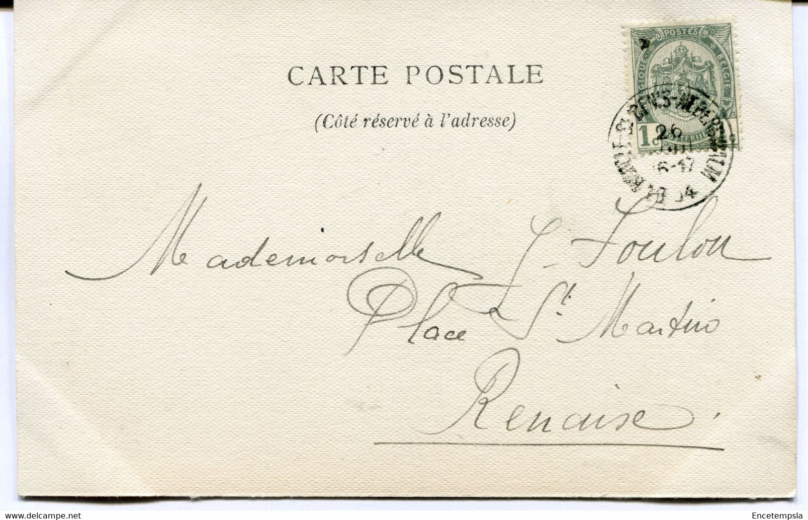 CPA - Carte Postale - Belgique - Pensionnat De Beirlegem - Entrée - 1904 (AT16534) - Zwalm