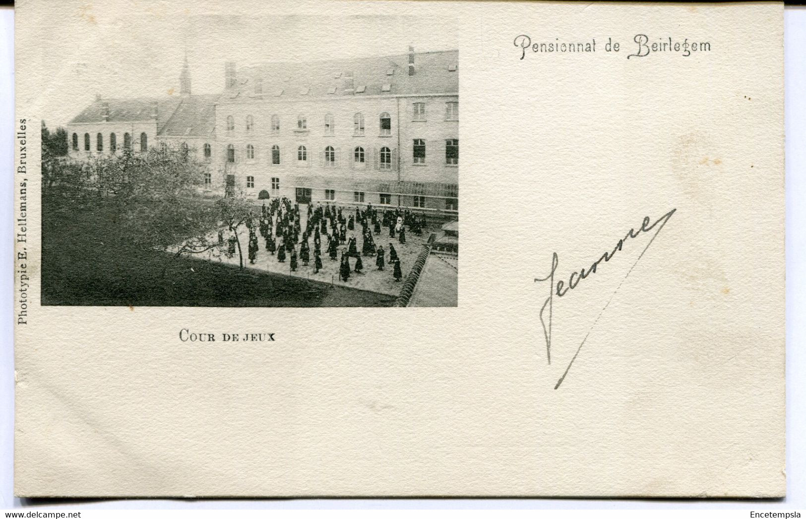 CPA - Carte Postale - Belgique - Pensionnat De Beirlegem - Cour De Jeux - 1904 (AT16535) - Zwalm