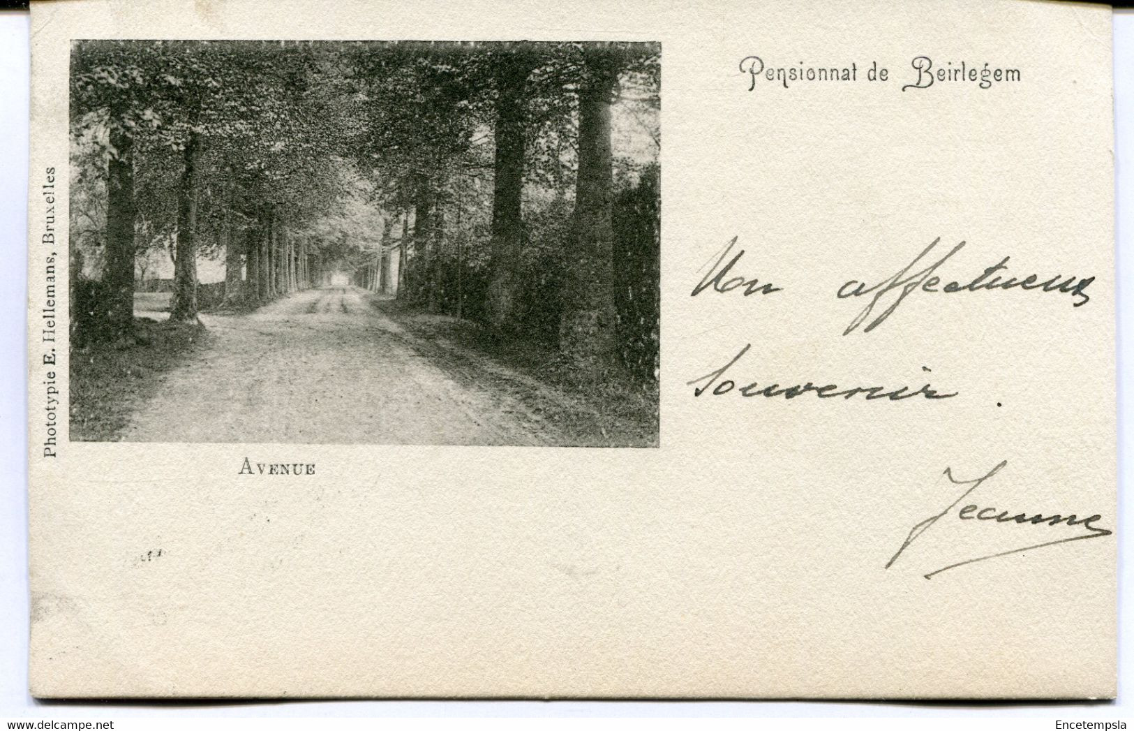 CPA - Carte Postale - Belgique - Pensionnat De Beirlegem - Avenue - 1904 (AT16536) - Zwalm