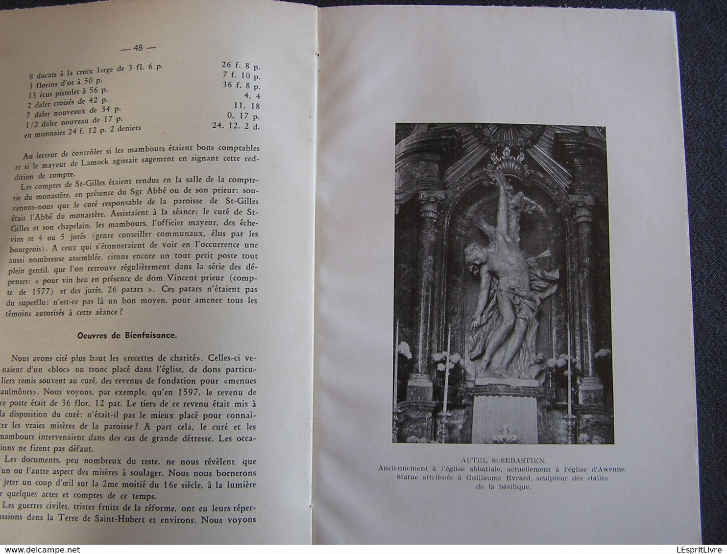 ETUDES SUR SAINT HUBERT EN ARDENNE ET SON ANCIENNE PAROISSE Léon Hector 1956 Regionalisme Eglise Ecole Abbaye Commerce