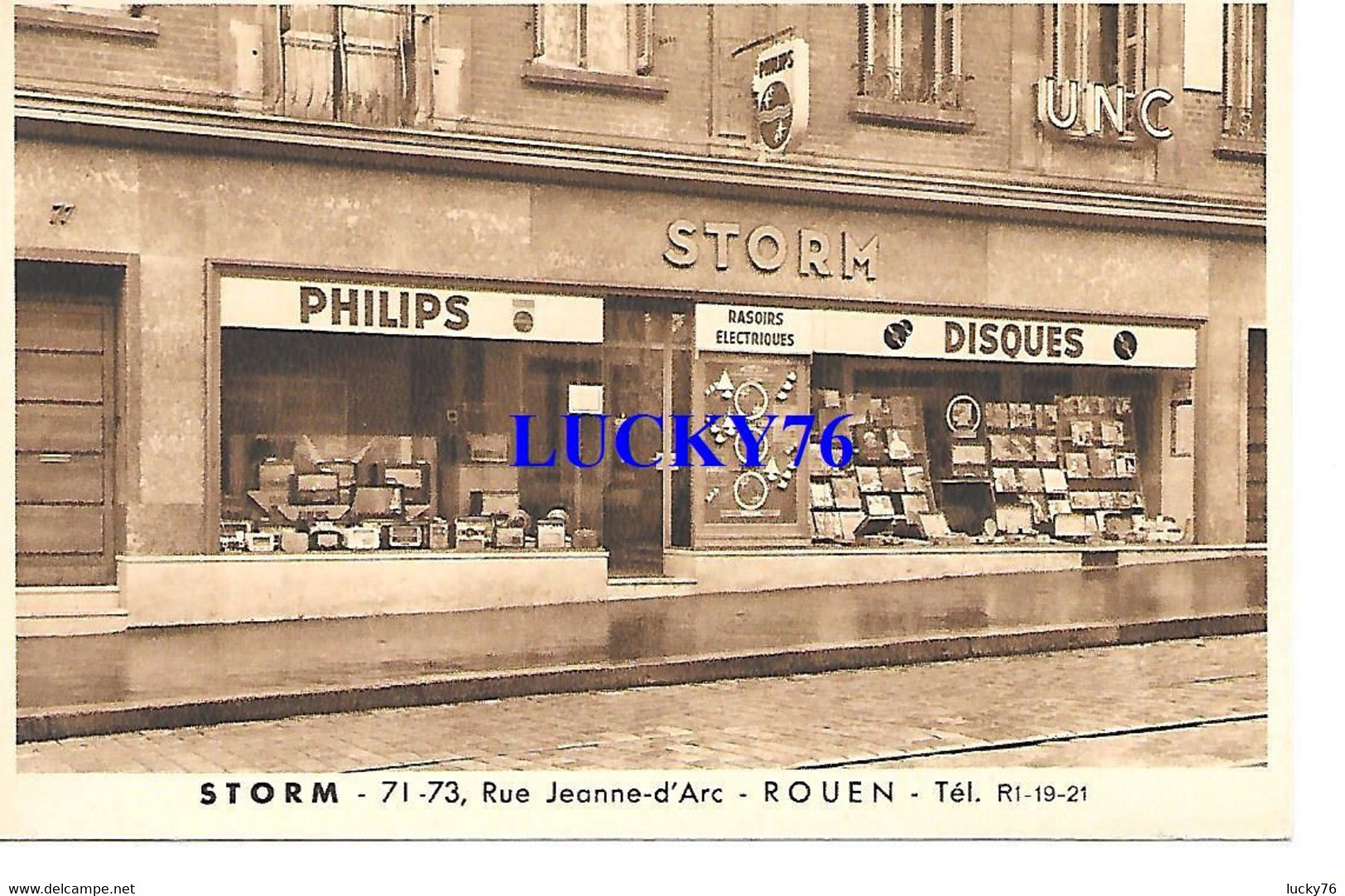 Rouen Rue Jeanne D'arc, Philips Disques Rasoirs Electriques UNC - Rouen