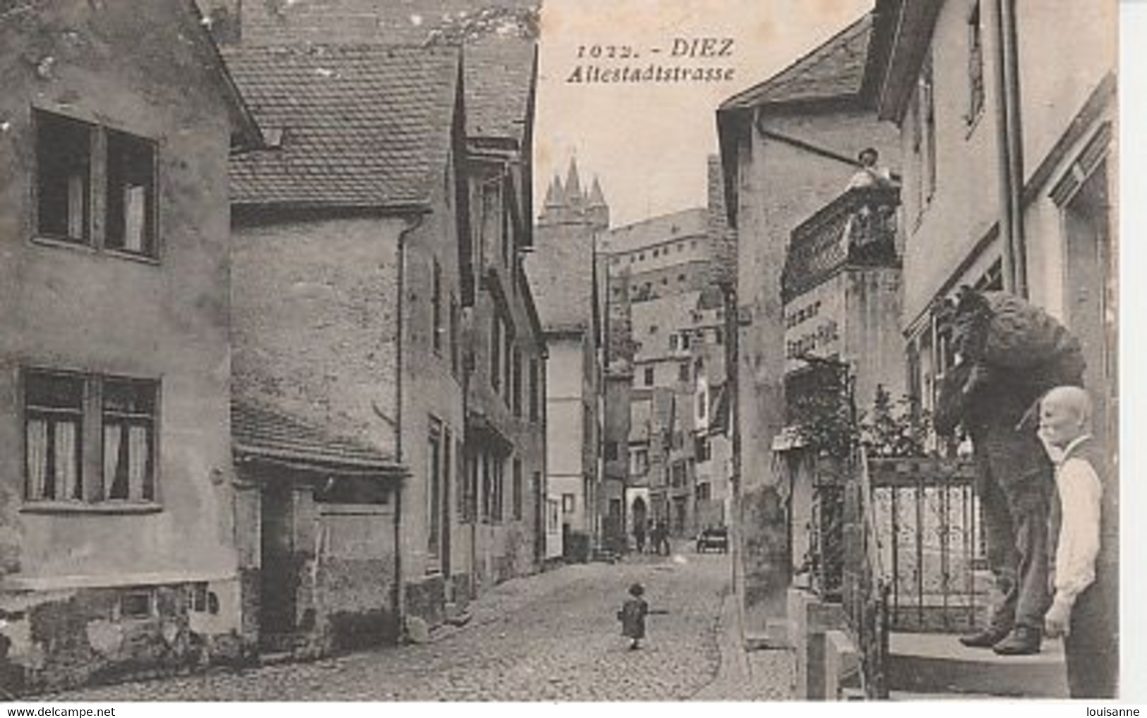 DIEZ  ( RH. PALATINAT  )  ALTESTADTSTRASSE - (RUE  DE  LA VIEILLE VILLE )  C P A  ( 21 / 4 / 44 ) - Diez