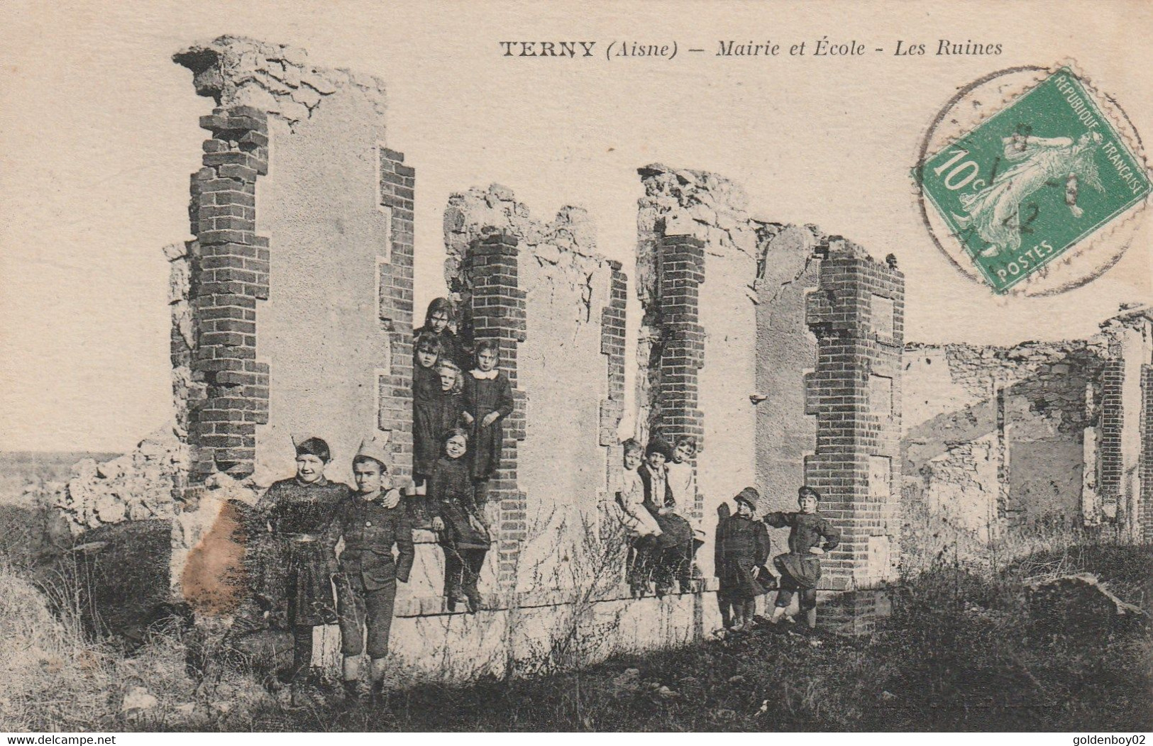 02 Terny, Mairie Et Ecole - Autres & Non Classés