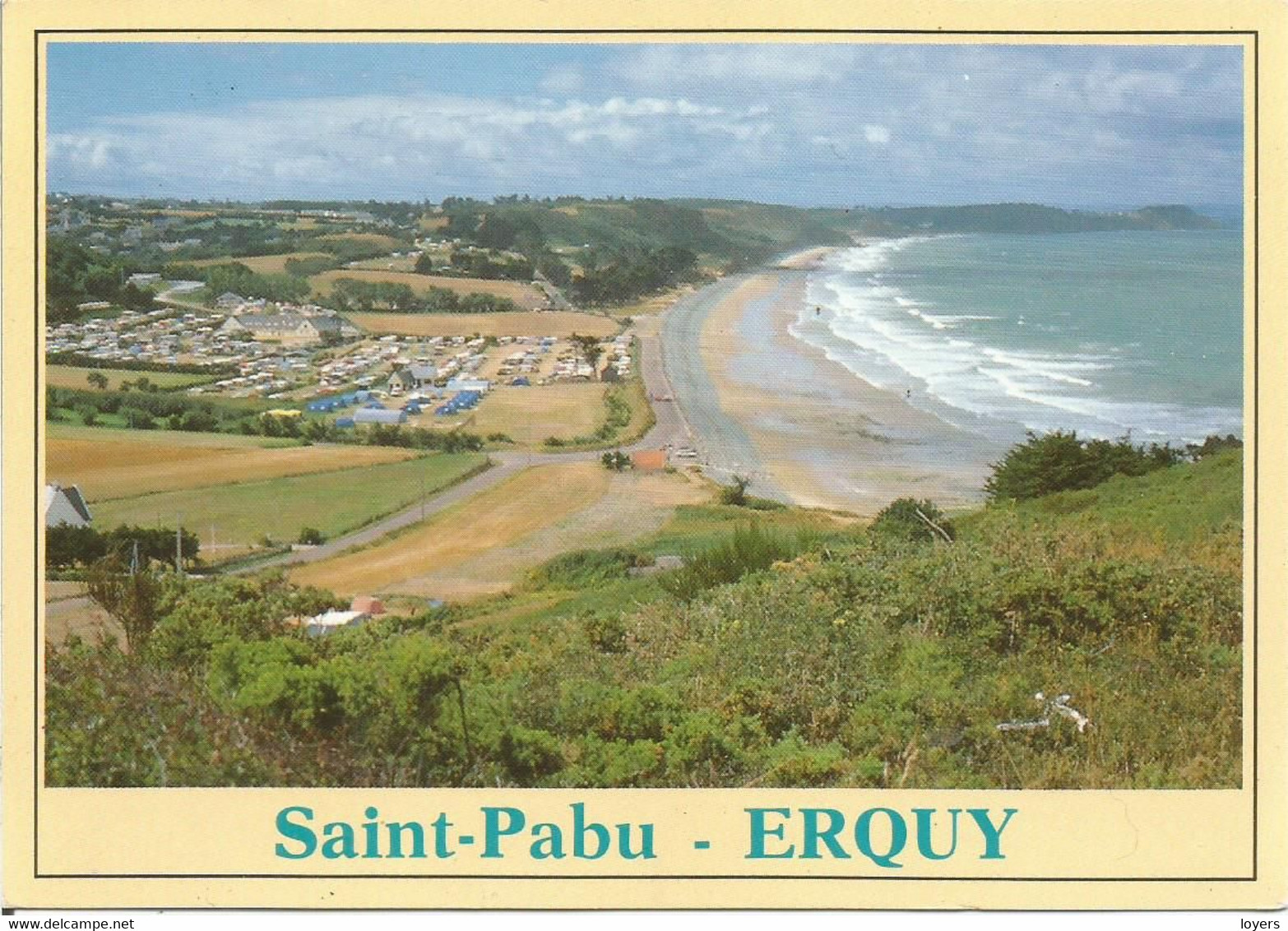 CAMPING Saint-Pabu  -  ERQUY.  (scan Verso) - Erquy