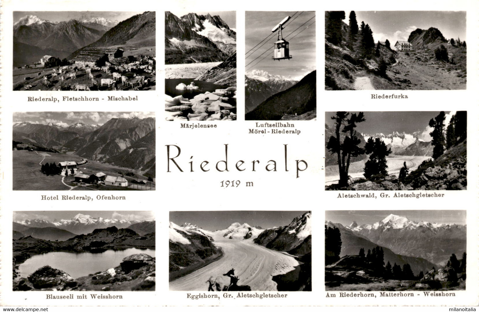 Riederalp - 9 Bilder (4918) * 29. 7. 1968 - Phot. Gyger - Riederalp