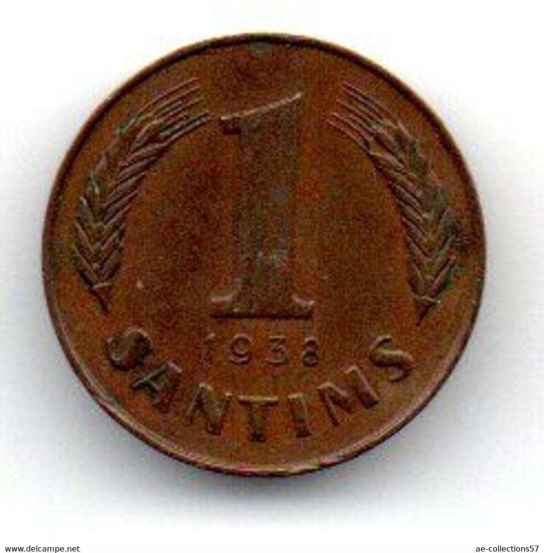 Lettonie -  1 Santim 1938 TTB - Latvia