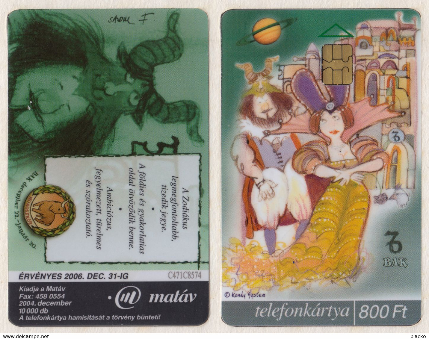 Hungary - Zodiac Set - Horoscope - 12 Cards - ONLY 400 Complete Sets MADE!! Xy113 - Zodiac