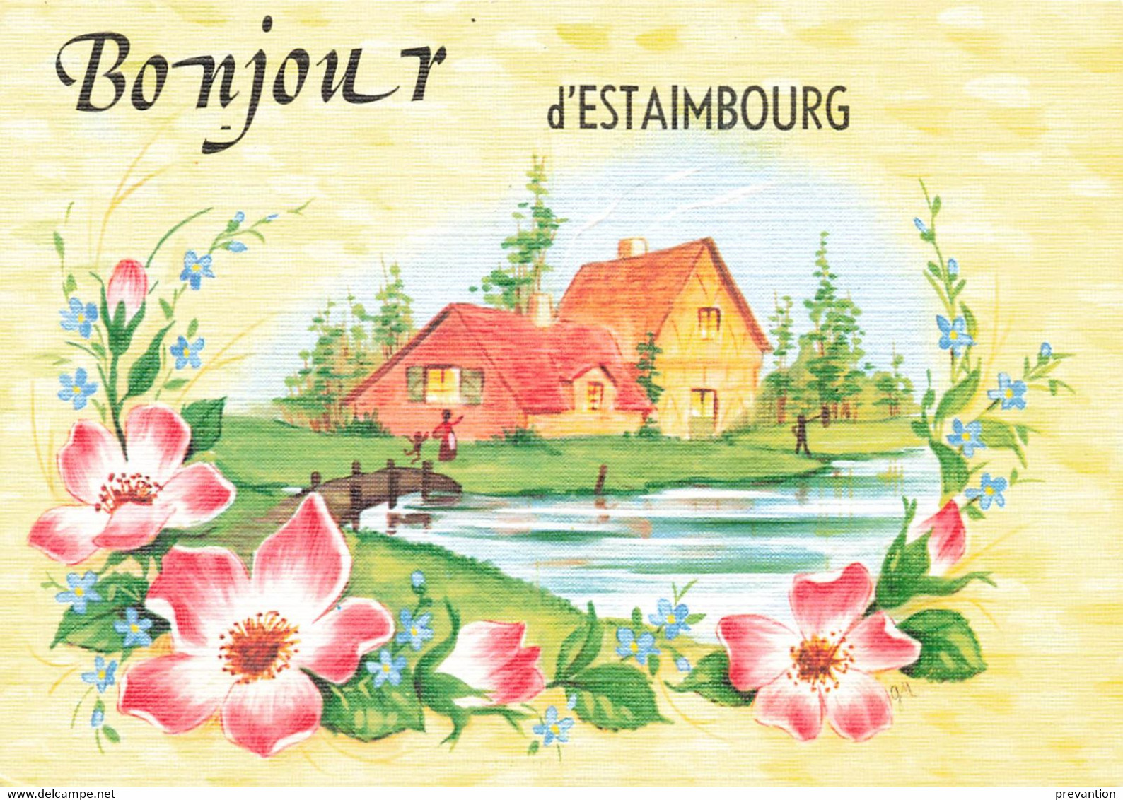 Bonjour D'ESTAIMBOURG - Carte Colorée - Estaimpuis