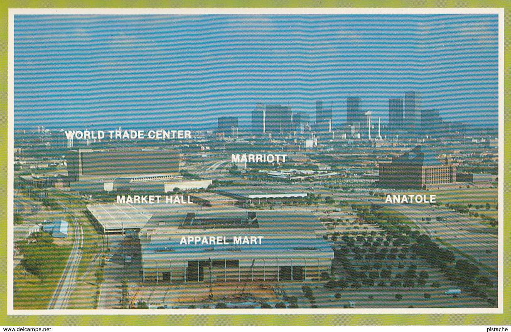 Texas Dallas 1981 - World Trade Center- Market - Marriot Hotel - Anatole - Unused - 2 Scans - Dallas