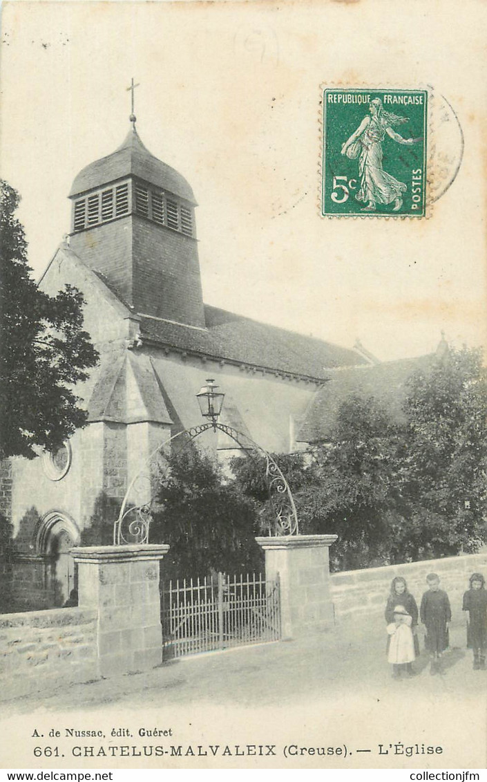 / CPA FRANCE 23 "Chatelus Malvaleix, L'église" - Chatelus Malvaleix