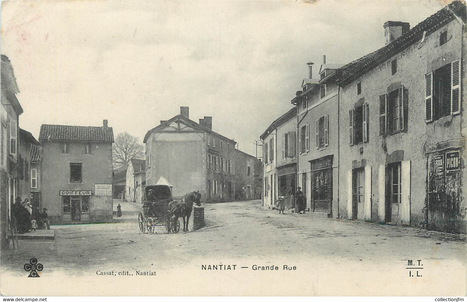 / CPA FRANCE 87 "Nantiat, Grande Rue" - Nantiat