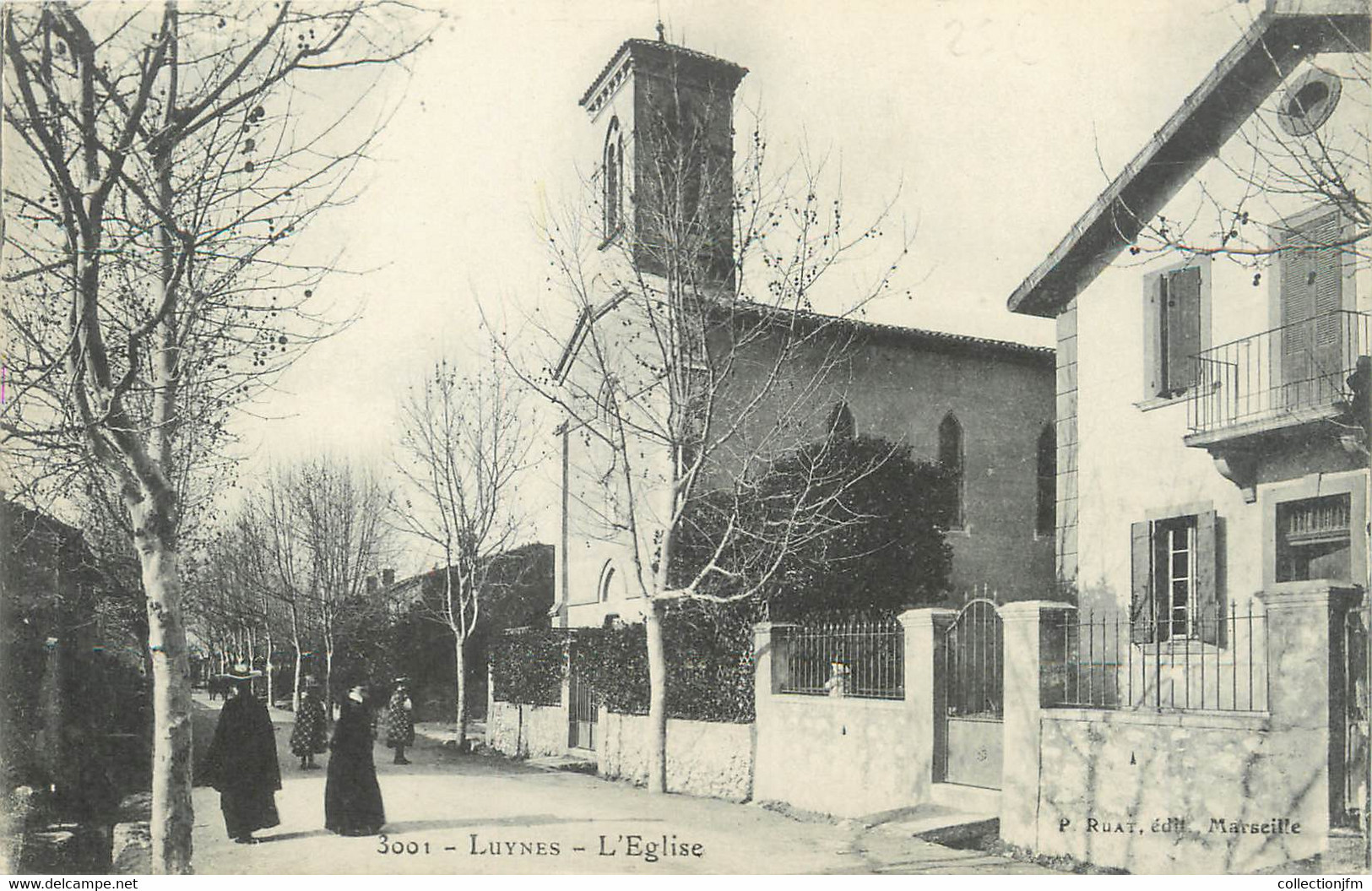 / CPA FRANCE 13 "Luynes, L'église " - Luynes