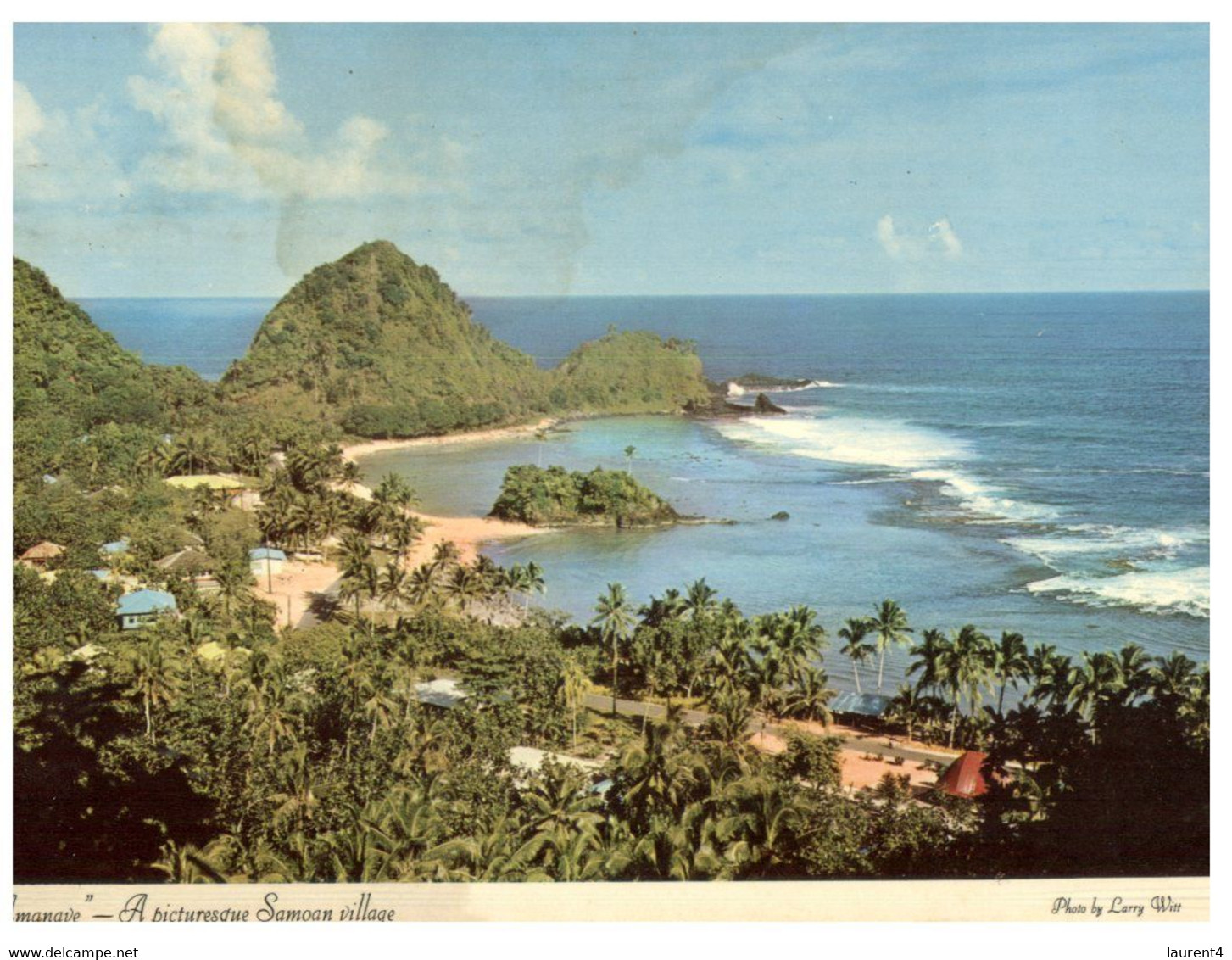 (MM 25) Samoa Village Of Amanave (posted To Australia With USA Stamp From Pago Pago) - American Samoa