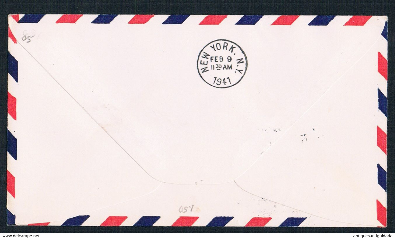 FDC - 1941 - Lisbon To U.S.A  - Via Bolama Via Air Mail - New York - FDC