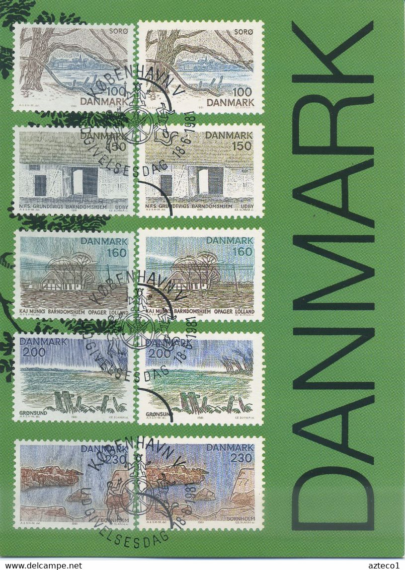 DANIMARCA  - MAXIMUM CARD  1981 - SERIE TURISTICA - REGIONI -  SPECIAL CANCEL - Cartes-maximum (CM)