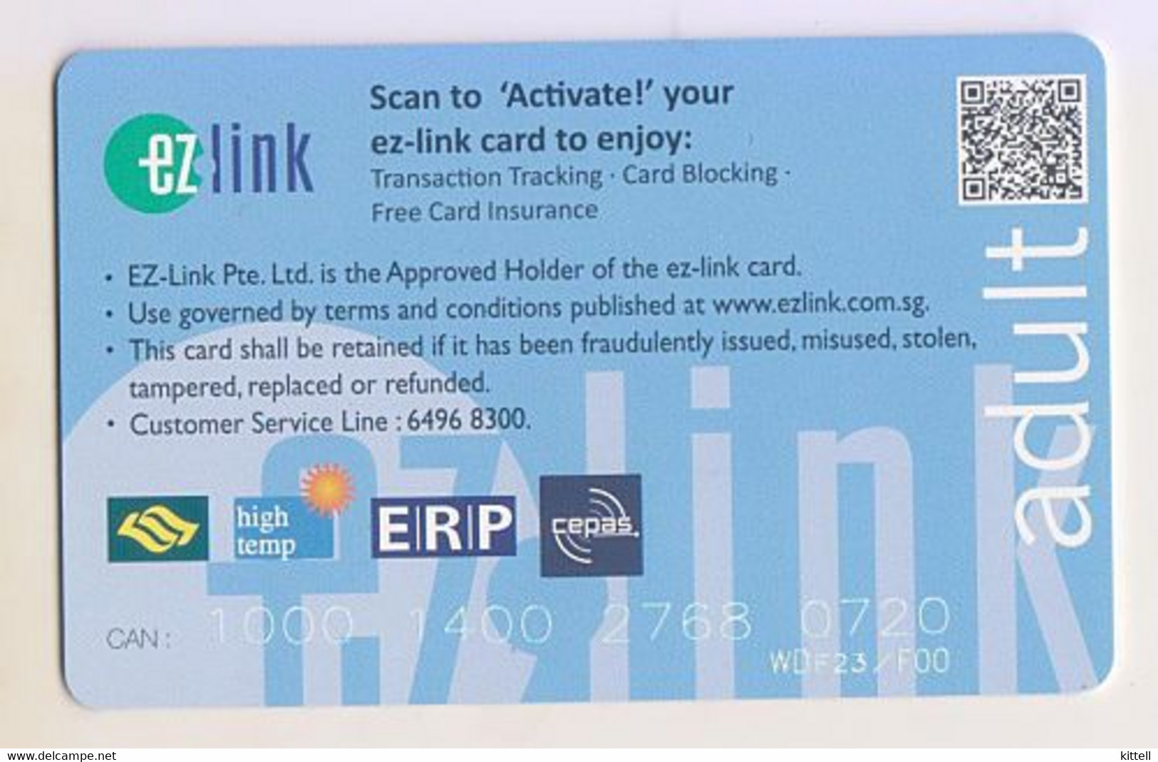 Singapore Travel Transport Card Subway Train Bus Ticket Ezlink Unused SEA Ganes 2015 Mascot Lion - Monde