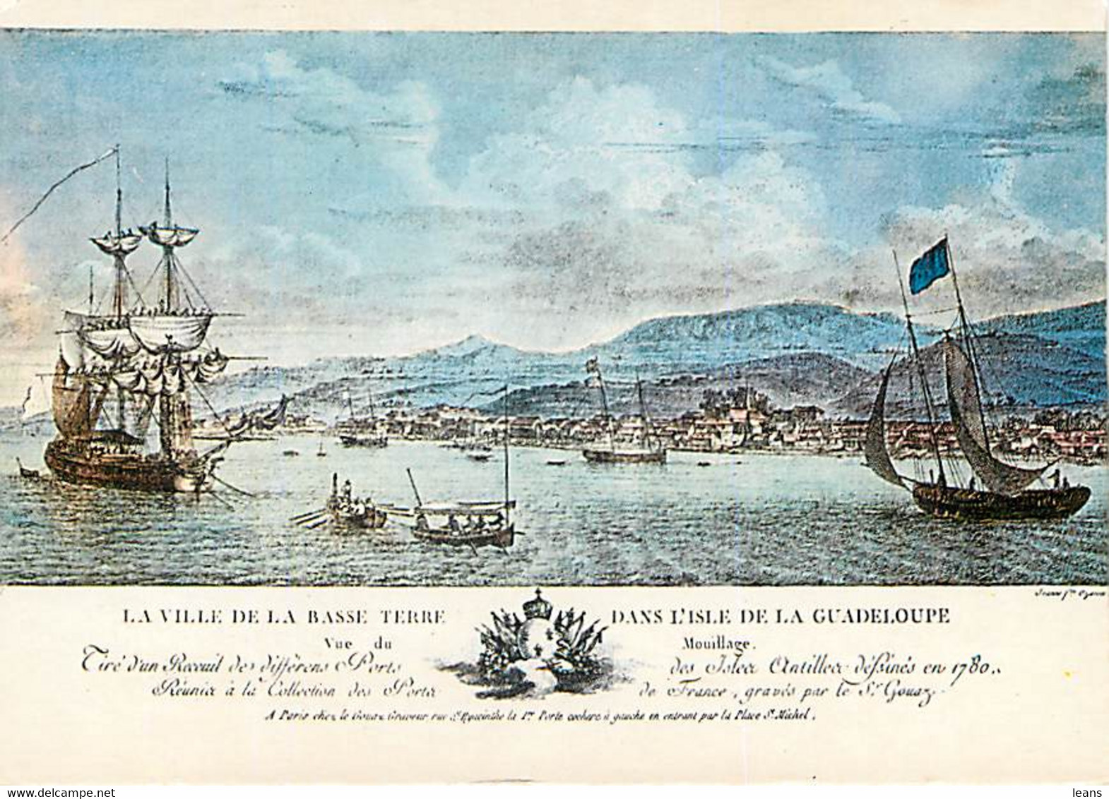 LA VILLE DE LA BASSE TERRE - D'après Une Gravure Ancienne En 1780 - Basse Terre