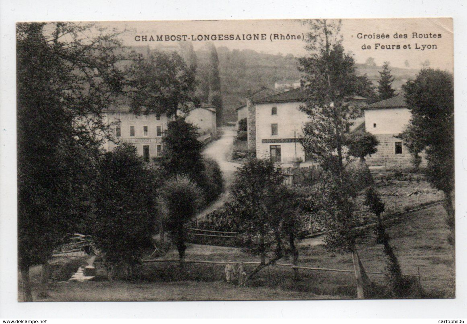 - CPA CHAMBOST-LONGESSAIGNE (69) - Croisée Des Routes De Feurs Et Lyon - - Andere & Zonder Classificatie