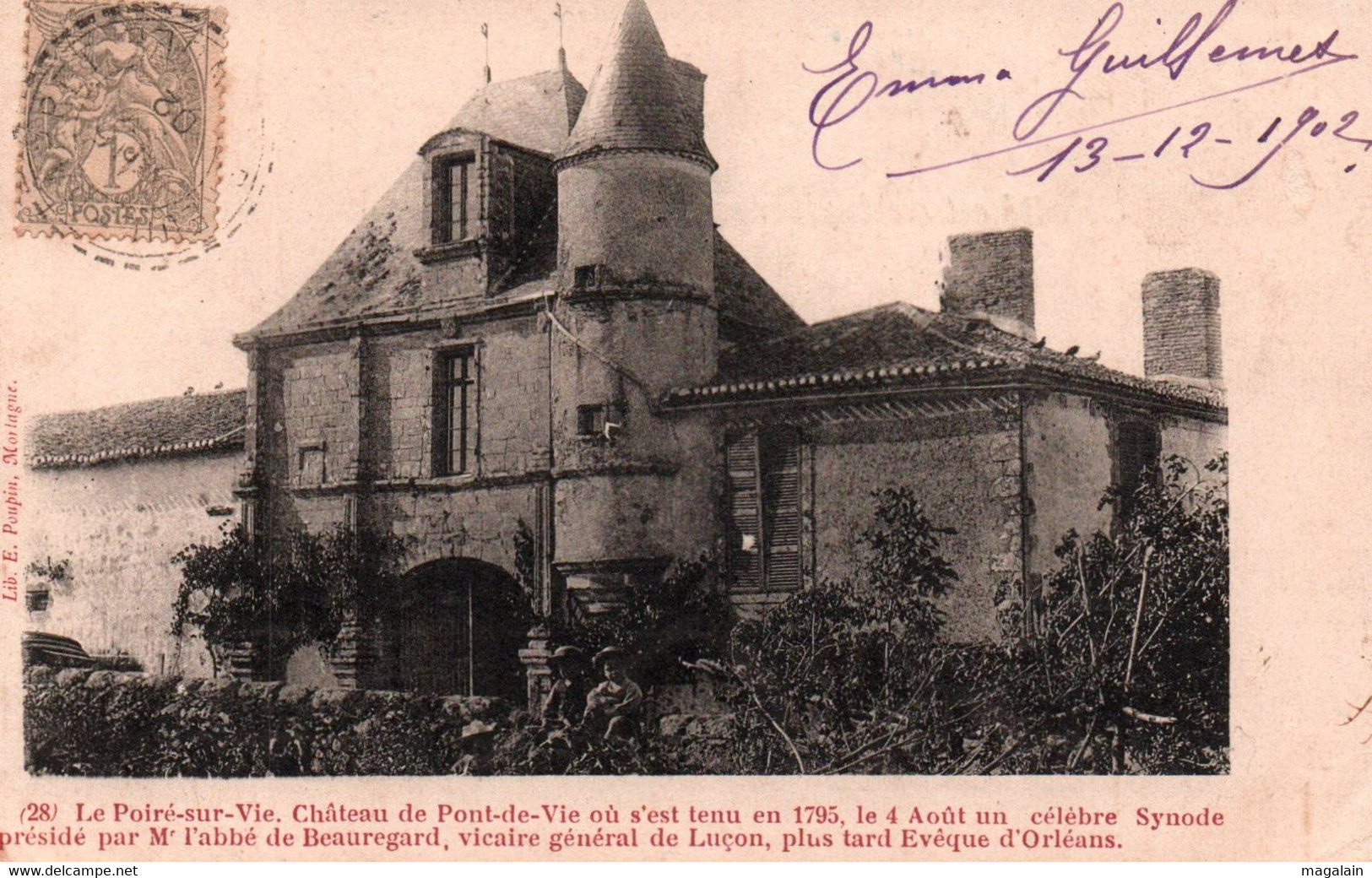 Le Poiré Sur Vie : Château Du Pont De Vie - Poiré-sur-Vie