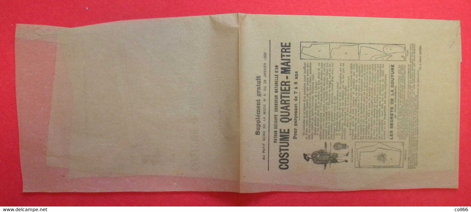 10 Patrons 1900 Supplément Au Petit écho De La Mode Papier De Soie Costume Quartier-Maître Jupe Cody Etc.. - Schnittmuster